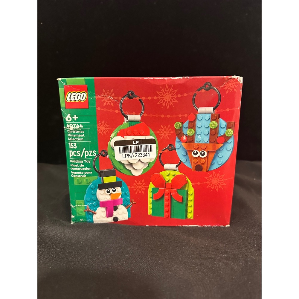 LEGO 40744 Christmas Ornament Selection 153 Pcs Santa Reindeer Snowman Gift NEW
